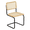 All-Natural, variant on Breuer Chair Company Marcel Breuer B32 Cesca Cane Cantilever Side Chair w/ Black Steel Frame Black Wood & Black Cane (Made in Italy) by Furnish Theory