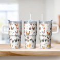 thumbnail image 2 of 20oz Chicken Character Tumbler with Handle Useful Birthday Christmas Gift for Chicken Fans Women Men Insulated Travel Mug Fits Car Cup Holders Comfortable Grip Durable Material Daily Hydration, 2 of 6