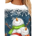 thumbnail image 3 of Gvmfive Women Christmas Print Casual Tops Long Sleeve Shirt Blouse, 3 of 4