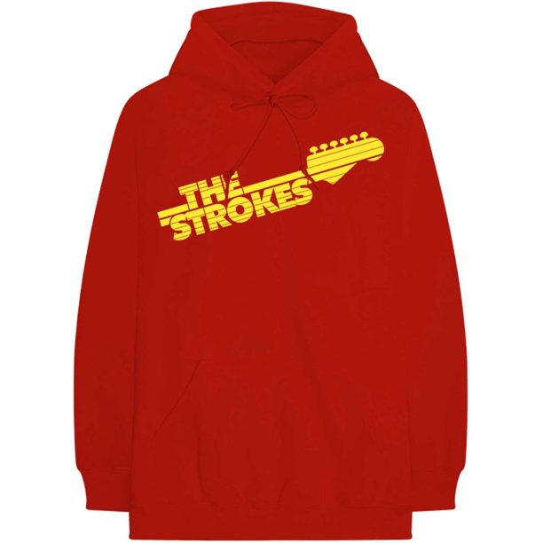 The Strokes - Sudadera Diapasón de La Guitarra para Adultos Unisex (Rojo)