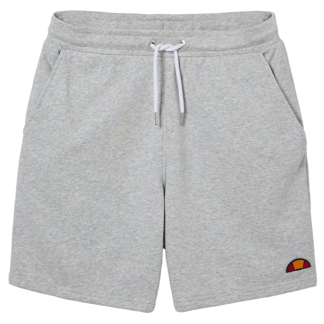 ellesse Pantalón corto de chándal para hombre - WEST PALM SHORT, ropa de estar por casa, bermudas, liso Gris claro L (Large)
