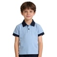 thumbnail image 4 of Fozruso Boys Summer Short Sleeve Collared Shirt Casual Comfortable Uniform Shirts for Kids Back to School Wear, 4 of 7