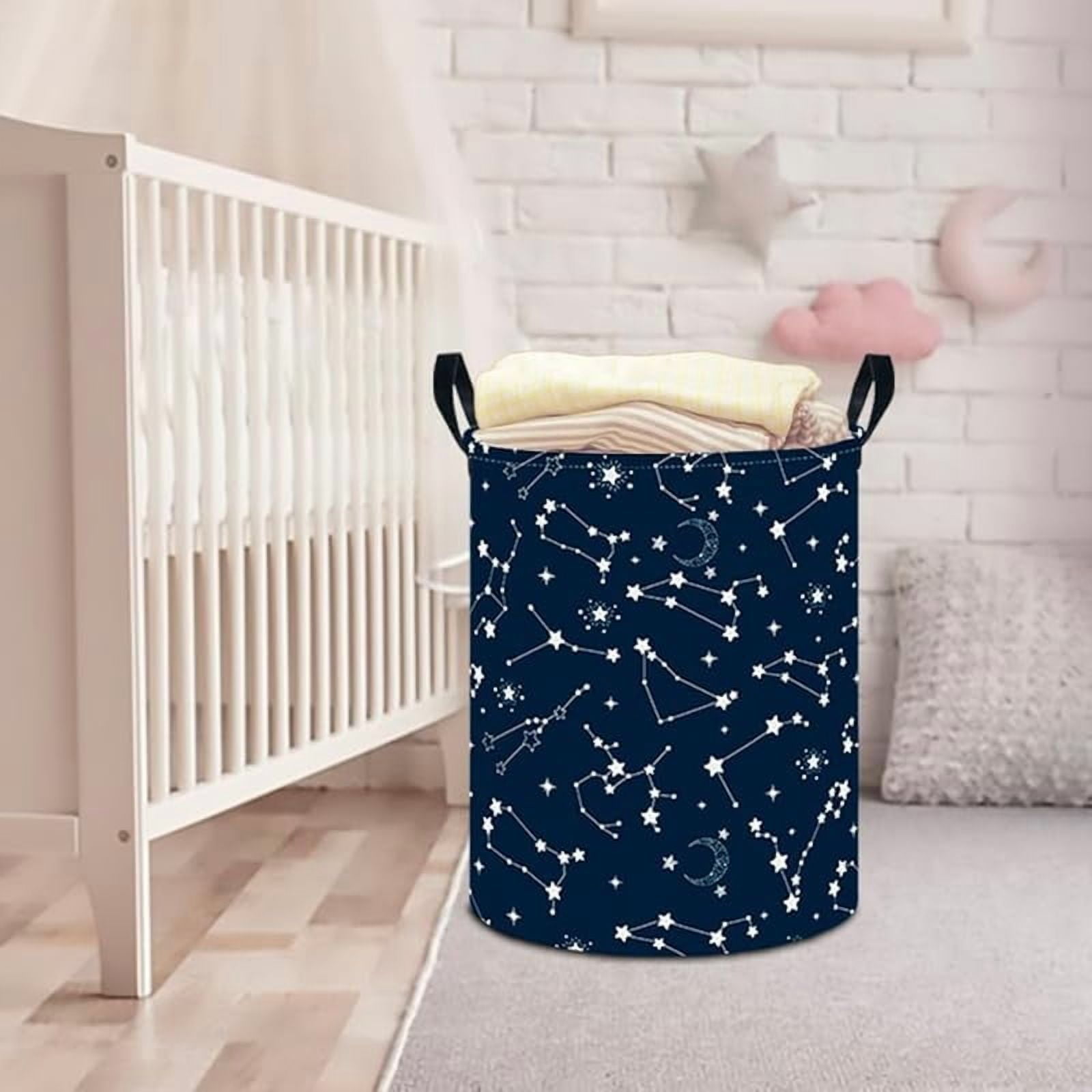 Kids Laundry Basket,Waterproof Baby Boys Nursery Hamper,Collapsible Fabric Storage Container,Toys Bin,Room Decor,Gift Basket