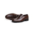 thumbnail image 4 of UKAP Mens Comfort Anti-slip Leather Shoe Business Glossy Slip On Dress Shoes Work Breathable Flats Brown 8.5, 4 of 6