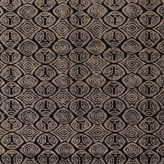 Ahgly Company Indoor Square Abstract Dark Almond Brown Abstract Area Rugs, 3' Square