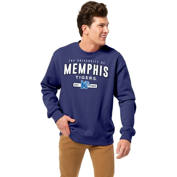 Men's-League Collegiate Wear  Royal Memphis Tigers Essentials 2.0 Pullover Sweatshirt