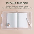 thumbnail image 4 of Clear A4 File Box For Office Document Storage, Reliable Material Transparent Frosted Document Storage Containers With Strong Load Bearing For Indoor Outdoor Use, 4 of 5
