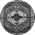 thumbnail image 1 of Ahgly Company Indoor Round Persian Gray Traditional Area Rugs, 3' Round, 1 of 1