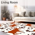 thumbnail image 2 of ODIKA 2'x3' Machine Washable Non-Slip Area Rug, Woodland Sika Faux Hide Rustic Nature Wildlife High Traffic Rug, Brown, 679460, 2 of 7