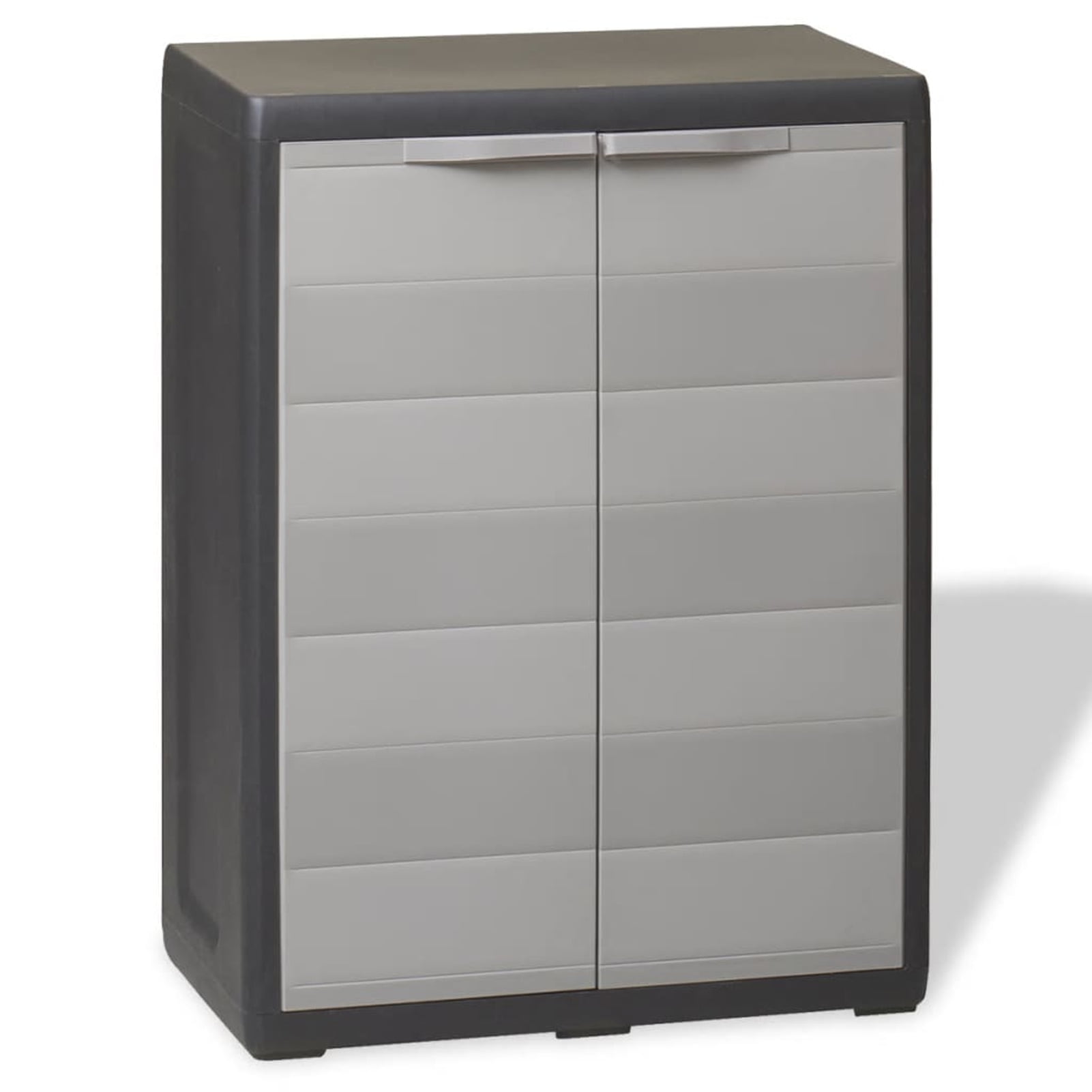Garden Storage with 4 Shelves Black
