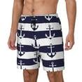thumbnail image 2 of Daiia Anchors Mens Swim Trunks Swim Shorts Quick Dry Swim Shorts with Mesh Lining Pockets-X-Large, 2 of 9