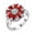 Red, variant on Uloveido Wedding Flower Rings for Women Purple Austrian Crystal Anniversary Statement Ring (Size 8) J676