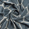 thumbnail image 6 of Ox Bay Blue Honeycomb Hexagon Ultra-Soft Turkish Cotton Adult Throw Blanket, 50" x 60', 6 of 10