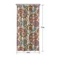 thumbnail image 5 of Multicolor Ethnic Paisley and Floral Pattern Shower Curtain 36"x72" ,Bathroom Decorative Shower Curtains Set with 12 Hooks,Modern Waterproof Washable Shower Curtain, 5 of 6