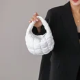 thumbnail image 3 of Mini bolsos plisados con diseño de nube para mujer, bolso informal acolchado de nailon, bolso para teléfono, bolso de diseñador de lujo, bolso para mujer, 3 of 5