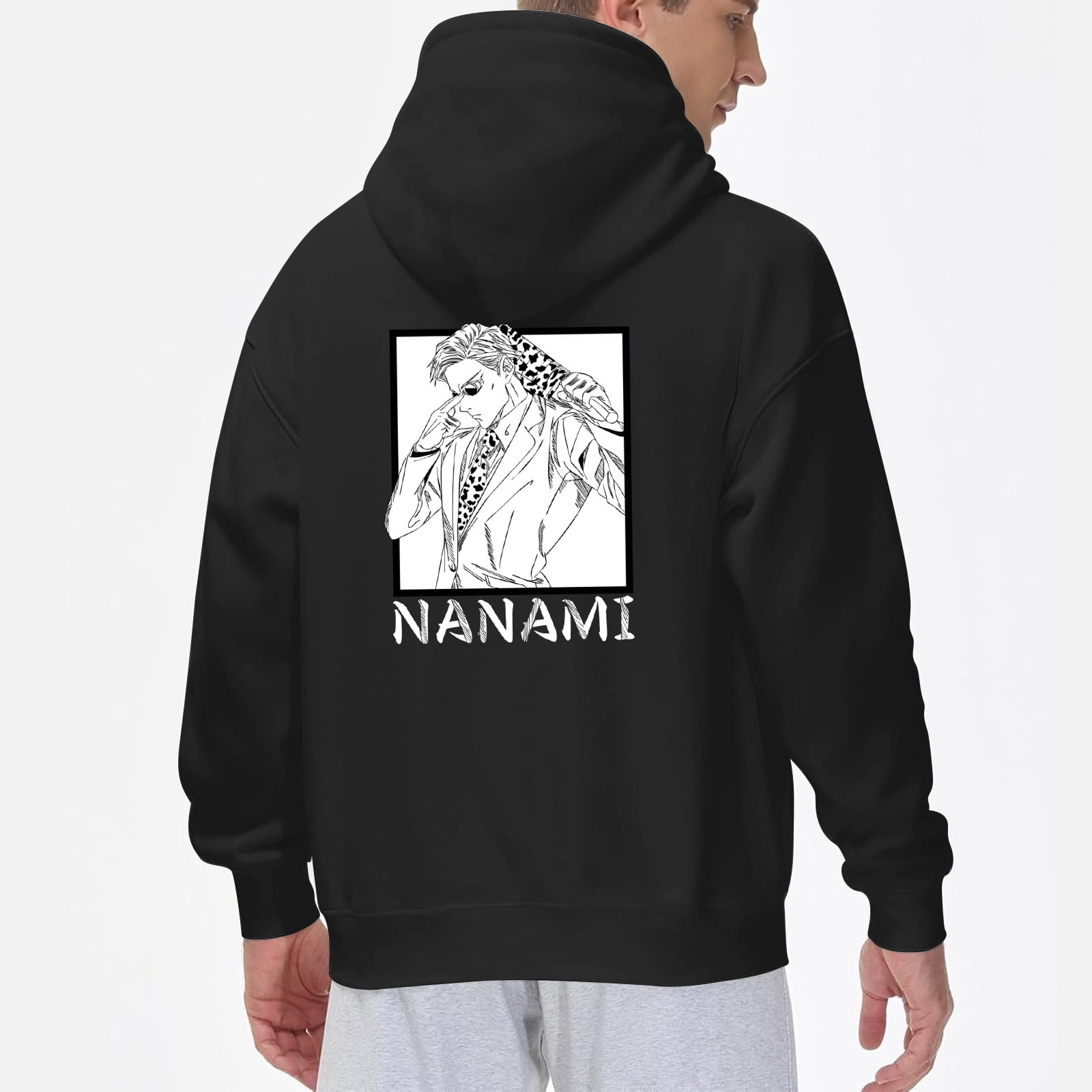 Lheaggik Anime Jujutsu Kaisen Hoodie Cartoon Graphic Long Sleeve Streetwear Women Men Hooded Sweatshirt Funny Clothes L