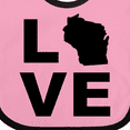 thumbnail image 4 of Inktastic Love Wisconsin Boys or Girls Baby Bib, 4 of 4