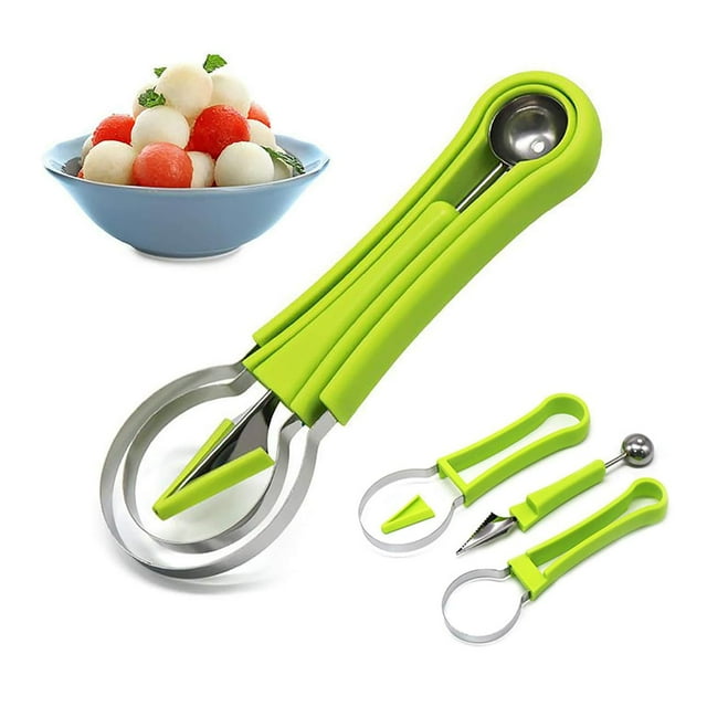 Herramientas multifunción para tallar sandía de acero inoxidable, pelador de frutas, cortador de frutas, herramientas para cortar semillas de frutas, sandía