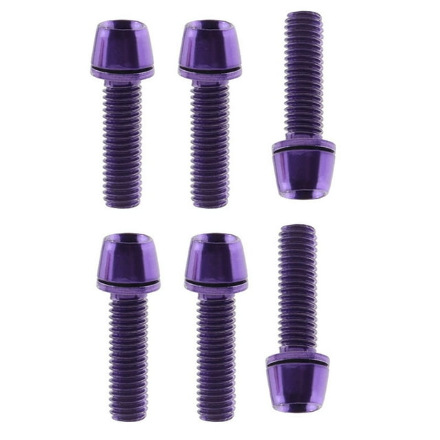 S SERENABLE 6Pcs Bike Stem Screws Bolts Disc Brake Screws for Riding Cycling