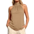 thumbnail image 2 of CAIXIA Womens Halter Tank Tops Sweetheart Neckline Crop Backless Cami Shirts 2026 Summer Going Out Y2K Tops, 2 of 6