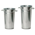 thumbnail image 1 of 8392-8393 S-2 Galvanized Steel French Vase - Set of 2, 1 of 1