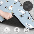 thumbnail image 3 of Yiaed Skiing penguin Bear Print Carpet Floor Mats for Cars, Auto Accessories Front & Rear Car Floor Mats Car Floor Foot Mat Sets of 4 Pieces, 3 of 7