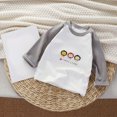 thumbnail image 2 of Gerichy Toddler Baby Girls Boys Long Sleeve Raglan Shirt Tee Cotton T-Shirt Kids Casual Base Layer Tops 6M-8T, 2 of 5
