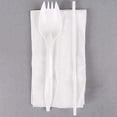 thumbnail image 2 of BWS Individually Wrapped White Medium Weight Plastic Spork, Straw, and Napkin Kit, Case of 1000, 2 of 4