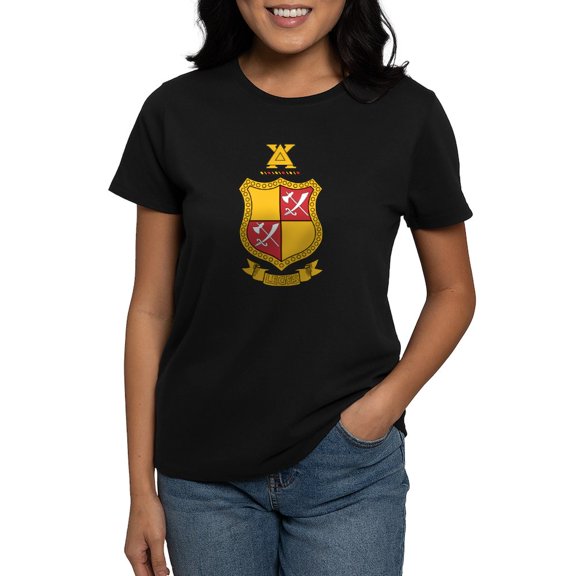 CafePress - Delta Chi Coat Of Arms T Shirt - Women's Traditional Fit Dark T-Shirt