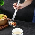 thumbnail image 6 of Stainless Steel Grease Separator Spoon - 30.5cm Long Handle, Hole Design - Filter Oil from Soup, Ergonomic, 6 of 6