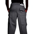 thumbnail image 3 of Ma Croix Mens Cargo Sweatpants Heavyweight Multi Pocket Comfort S-5XL Big and Tall, 3 of 3