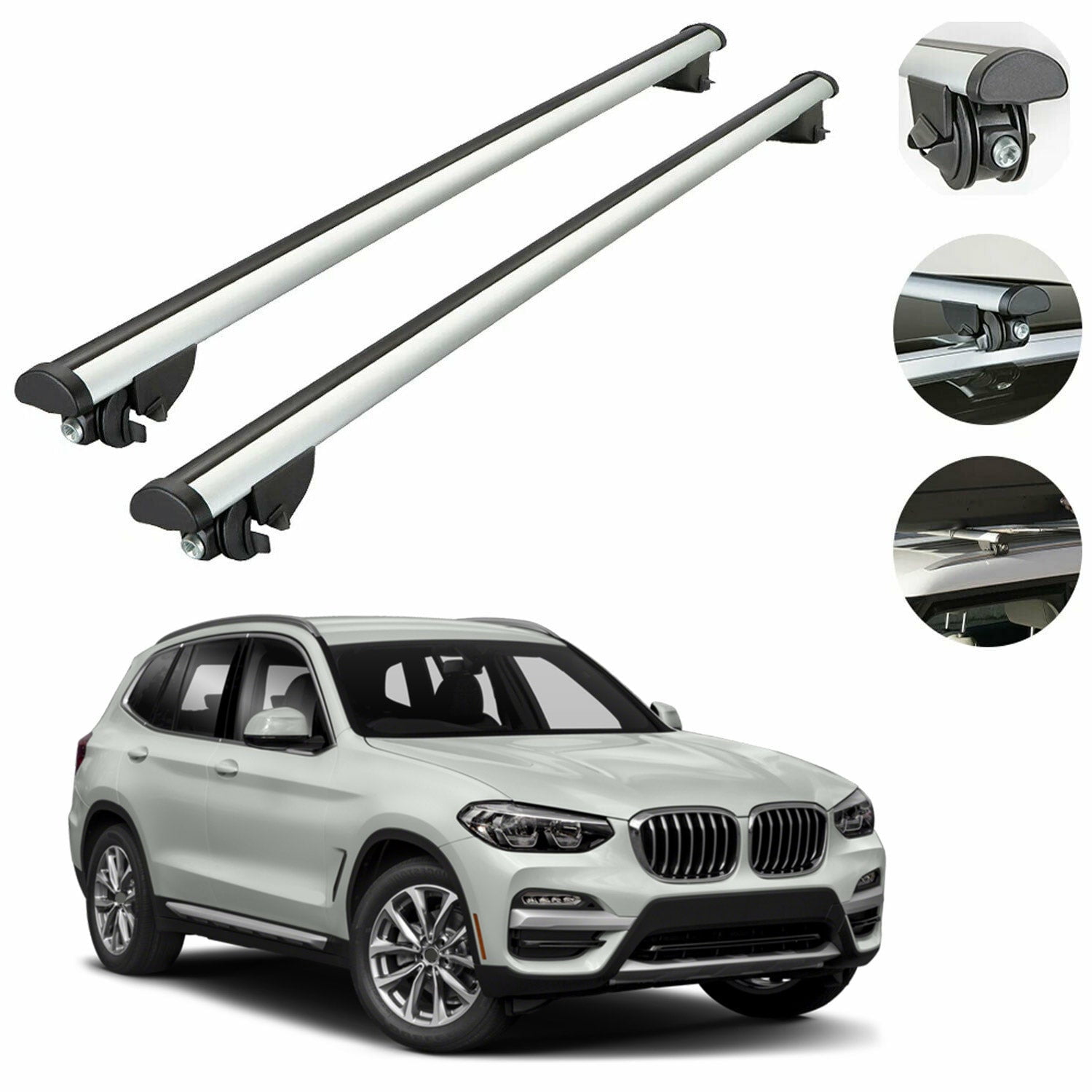 Roof Rack Cross Bars For BMW X3 (G01) 20182023 Aluminum Luggage