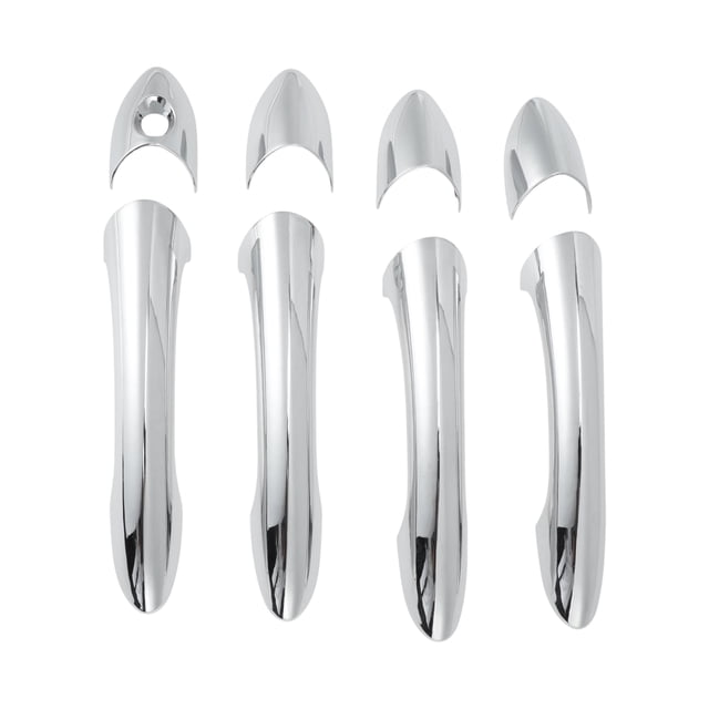 Cubierta de manija de puerta exterior para Hyundai Sonata 2011-2015 tono plateado ABS 1 juego