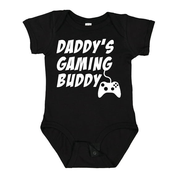 Inktastic Daddy's Gaming Buddy with Controller Boys or Girls Baby Bodysuit