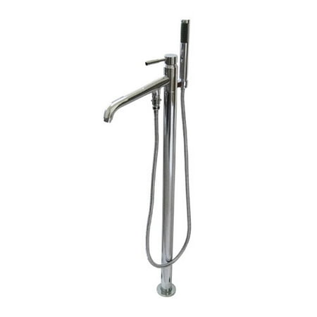 - Kingston Brass Concord Single Handle Pillar Roman Tub Faucet with Telephone Shower Set