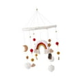 thumbnail image 2 of Móvil para cuna de bebé, campana para cama, decoración de techo, regalos navideños sencillos, juguete sensorial, juguetes Montessori para bebés, niños Estrella naranja y, 2 of 10