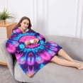 thumbnail image 5 of Oversized Wearable Blanket Hoodie,Colorful Tie Dye Mandala Pattern Sherpa Blanket Hoodie with Super Pockets,Super Warm Fuzzy Pullover for Women & Men, 5 of 6
