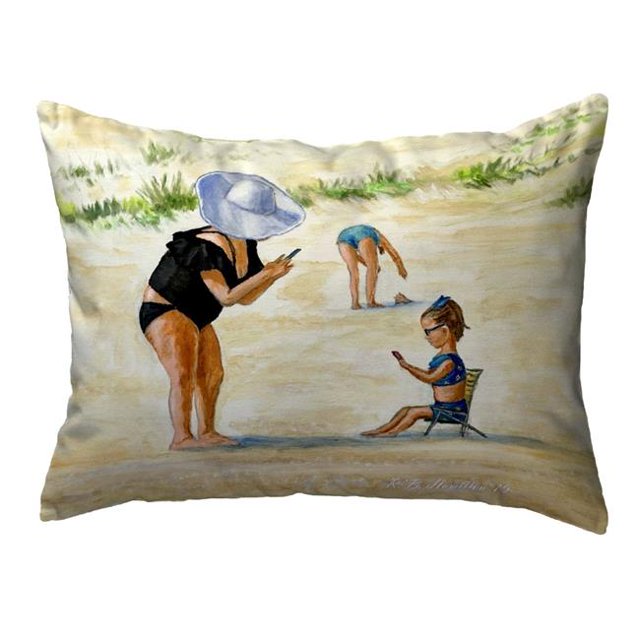 16 x 20 Po. Oreiller Sourire pour Grand-Mère Sans Cordon