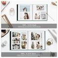 thumbnail image 2 of Bevtee Photo Album Self Adhesive 4x6 8x10 DIY Picture Scrapbook, 40 Pages Linen Cover with Display Window, with Pen, for Moms, Families, Babies, and Weddings, Khaki, 2 of 7
