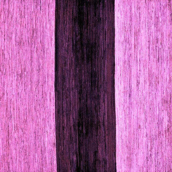 Ahgly Company Indoor Square Abstract Purple Modern Area Rugs, 7' Square