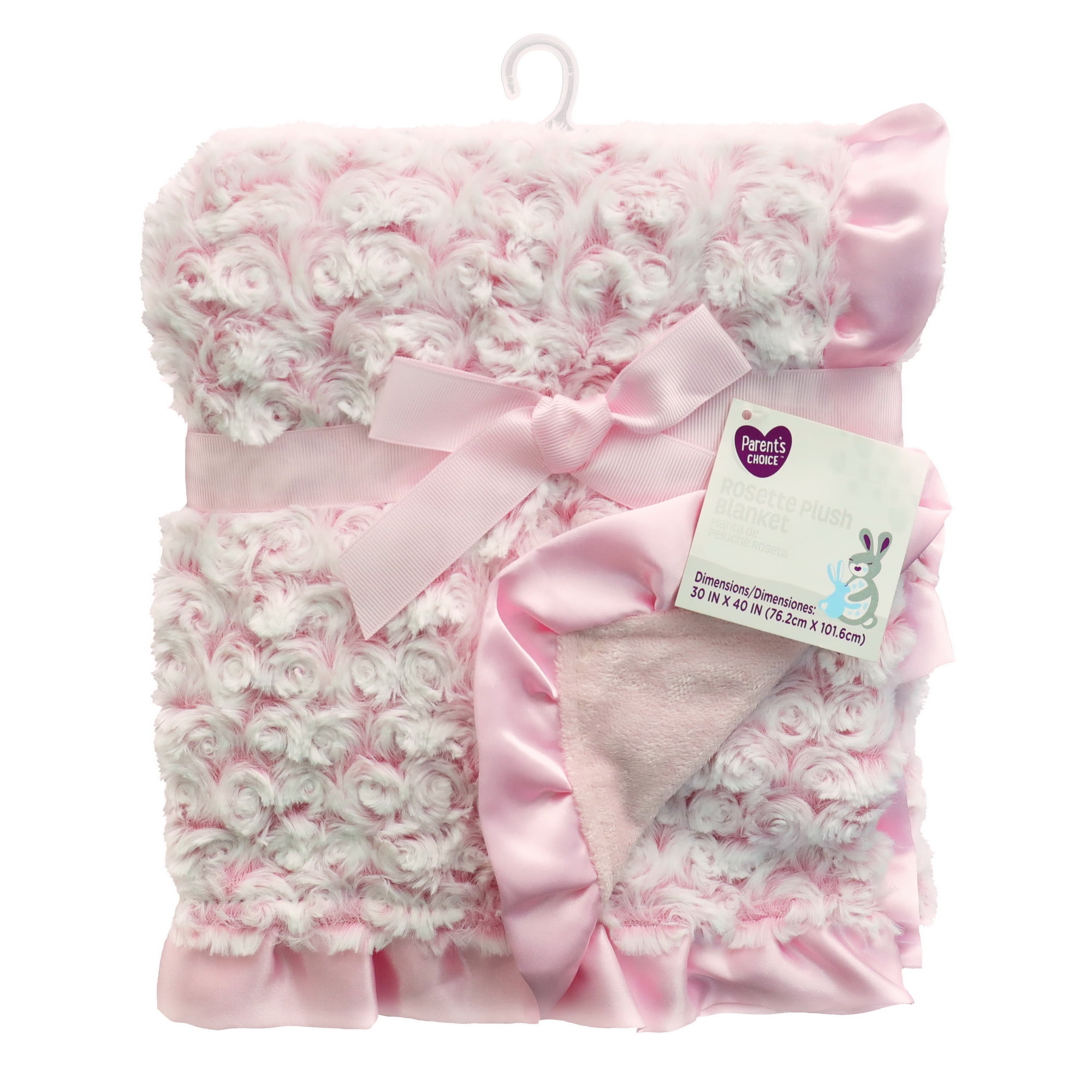 Choice Rosette Baby Blanket, Pink 