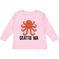 thumbnail image 3 of Inktastic Seattle Octopus Washington Vacation Boys or Girls Long Sleeve Toddler T-Shirt, 3 of 5