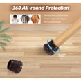 thumbnail image 6 of Silicone chair leg floor protectors Furniture sliders, chair leg caps with felt, rubber furniture cushion table leg protectors, round chair leg covers 16 Pack Brown M(Fit:0.81".2"), 6 of 7