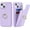 B-Purple, variant on for iPhone 15 Case with Card Holder,Credit Card Holder,Ring Stand Kickstand,Shockproof Cute Phone Wallet Case for Women (6.1 inch,Purple)