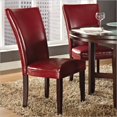 thumbnail image 1 of Bowery Hill Chaise de Salle à Manger en Faux Cuir Rouge, 1 of 2