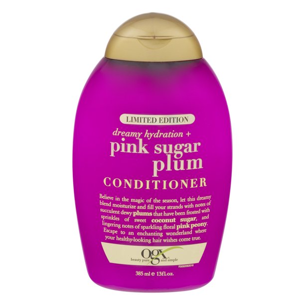OGX Dreamy Hydration + Pink Sugar Plum Conditioner 13 fl. oz. Bottle