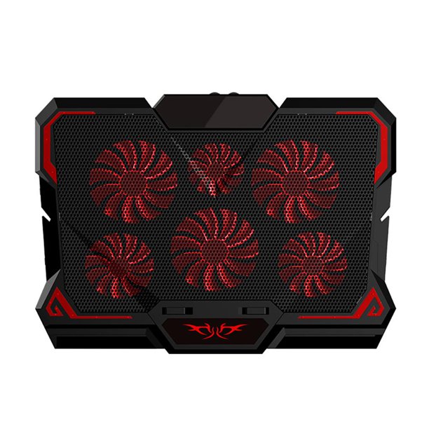 Tholdsy Gaming Laptop Cooler Silent Six Fan Cooling Pad Notebook Stand con luz para computadora portátil Electrónica No.2