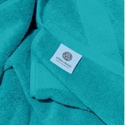 White Classic Hotel Collection 650 Gsm Cotton Bath Sheet Towels, Oversized Bathroom Towels, Aqua, 35 x 70, 2 Pack