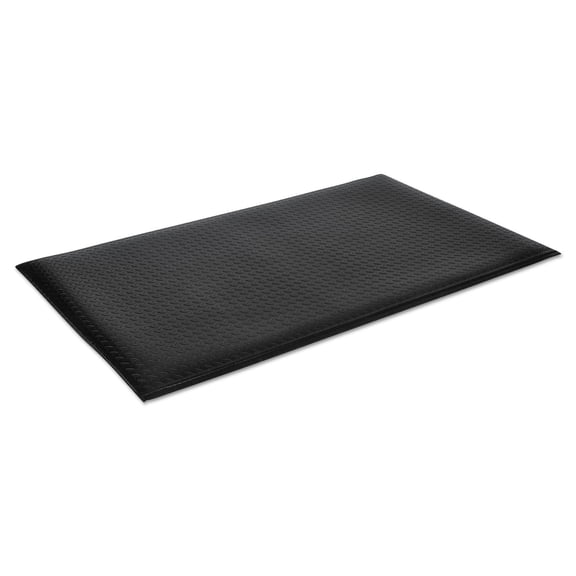 Crown Wear-Bond Comfort-King Anti-Fatigue Mat, Diamond Emboss, 36 x 60, Black -CWNWBZ035KD