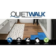 QuietWalk 360 sq ft Recycled Fiber Underlayment with Built-in Vapor Barrier for Laminate and Engineered Wood Flooring